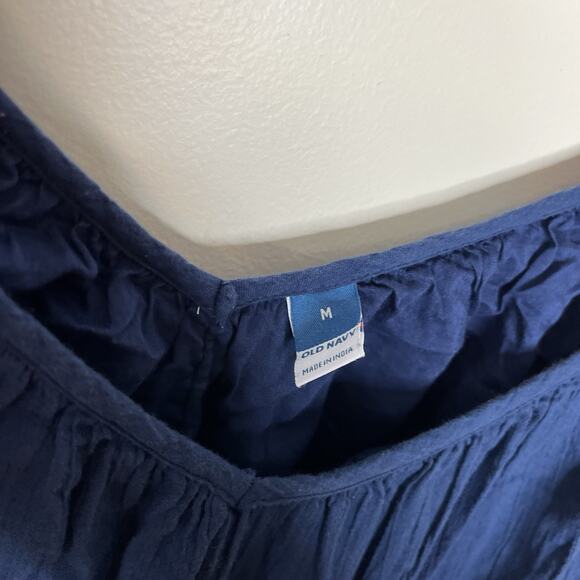 Old Navy Tiered Maxi Dress Colorblock Womens Size M Sundress Beach Vacation Cami - Picture 8 of 9